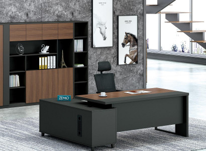 Corner desk work writing office table luxury class designer furniture